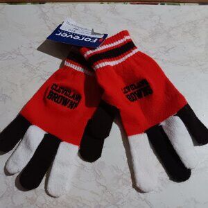 NEW Cleveland Browns NFL Acrylic Multi Color Knit Stretch Fit Gloves